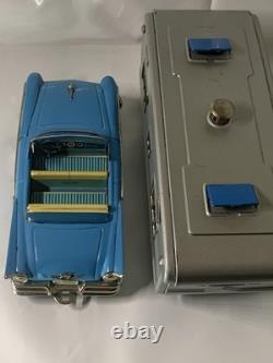 Vintage Tin Friction Cars N Trailer Haji And Sss Japan 1960