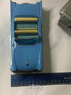 Vintage Tin Friction Cars N Trailer Haji And Sss Japan 1960