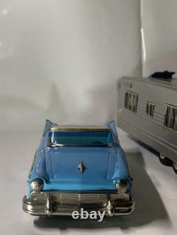 Vintage Tin Friction Cars N Trailer Haji And Sss Japan 1960