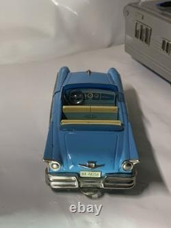 Vintage Tin Friction Cars N Trailer Haji And Sss Japan 1960
