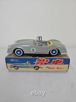 Vintage Tin Friction Sports Car, With Box