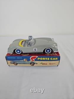 Vintage Tin Friction Sports Car, With Box