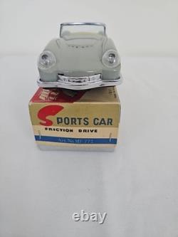 Vintage Tin Friction Sports Car, With Box
