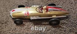 Vintage Tin Golden-jet Racer Car #18 Bandai Made In Japan