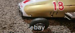 Vintage Tin Golden-jet Racer Car #18 Bandai Made In Japan