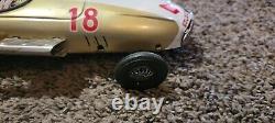 Vintage Tin Golden-jet Racer Car #18 Bandai Made In Japan