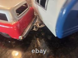 Vintage Tin House Trailer Camper and Car Japan With Original Box SSS S-1051