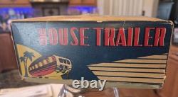 Vintage Tin House Trailer Camper and Car Japan With Original Box SSS S-1051