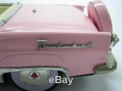 Vintage Tin Japan Toy Car Thunderbird 1956 Pink Model 50's Fifties Convertible