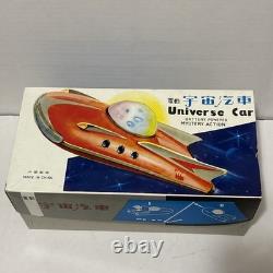 Vintage Tin Litho Battery Operated Universe Car Original Box Made In China WORKS