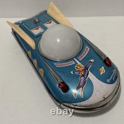 Vintage Tin Litho Battery Operated Universe Car Original Box Made In China WORKS