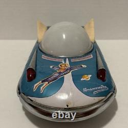Vintage Tin Litho Battery Operated Universe Car Original Box Made In China WORKS