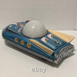Vintage Tin Litho Battery Operated Universe Car Original Box Made In China WORKS