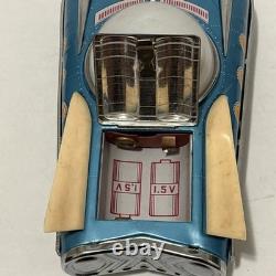 Vintage Tin Litho Battery Operated Universe Car Original Box Made In China WORKS