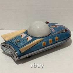 Vintage Tin Litho Battery Operated Universe Car Original Box Made In China WORKS