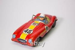 Vintage Tin Lithographed Yonezawa Red Hawk #45 Racing Car