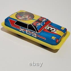 Vintage Tin Plate Friction Roulette Pretty Car XE-5 Box with 22 Cars Japan RARE