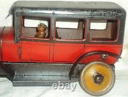 Vintage Tin Plate Toy Clockwork Limousine Karl Bub Nuremberg K B N 1920 Germany