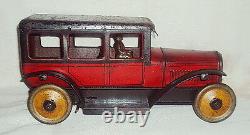 Vintage Tin Plate Toy Clockwork Limousine Karl Bub Nuremberg K B N 1920 Germany