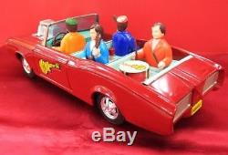 Vintage Tin Toy Aoshin ASC Friction car THE Monkees on the MONKEE-MOBILE Rare