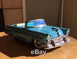 Vintage Tin Toy Car, FORD Convertible Made In Japan By HAJI