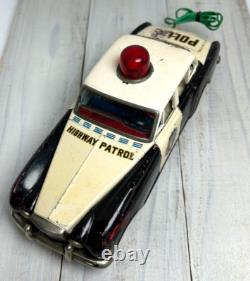 Vintage Tin Toy HIGHWAY Patrol Car Battery Operated Yonezawa Toy 1960s Japan