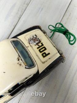 Vintage Tin Toy HIGHWAY Patrol Car Battery Operated Yonezawa Toy 1960s Japan