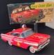 Vintage Tin Toy Oldsmobile Fire Chief Car and Box Friction Japan Nice Example
