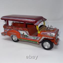 Vintage Tin Toy Pro-Mite Model 1-80 Philippine Jeepney 1990s Metal Car Toy