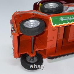 Vintage Tin Toy Pro-Mite Model 1-80 Philippine Jeepney 1990s Metal Car Toy