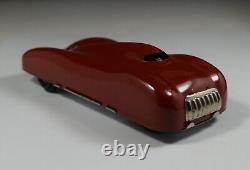 Vintage Tin Toy Streamlined Racer Land Speed Record Car Ingap Italy 1950