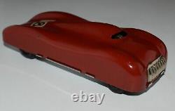 Vintage Tin Toy Streamlined Racer Land Speed Record Car Ingap Italy 1950