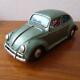 Vintage Tin Toy mini Car Beetle Green Showa Retro