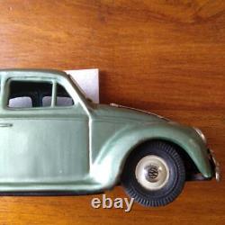 Vintage Tin Toy mini Car Beetle Green Showa Retro