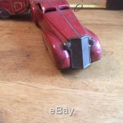 Vintage Tin Toys Marx Car And Trailer