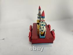 Vintage Tin Wyandotte HOKY POKY Wind-Up Clowns Hand Car- Good Condition Works
