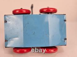 Vintage Tin Wyandotte HOKY POKY Wind-Up Clowns Hand Car- Good Condition Works
