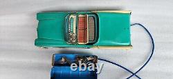 Vintage Tinplate Ford Fairlane 500 Remote Battry Operaed Tin Toy Hood Car Japan