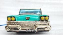 Vintage Tinplate Ford Fairlane 500 Remote Battry Operaed Tin Toy Hood Car Japan