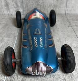 Vintage Tippco Germany Wind Up Racer Race Car #15 With Driver