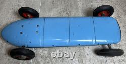 Vintage Tippco Germany Wind Up Racer Race Car #15 With Driver