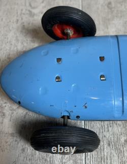 Vintage Tippco Germany Wind Up Racer Race Car #15 With Driver
