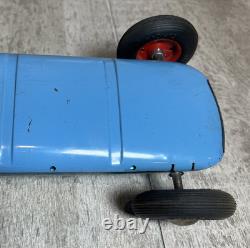 Vintage Tippco Germany Wind Up Racer Race Car #15 With Driver