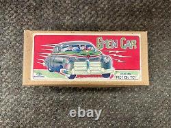 Vintage Tn Gmen Car Sparkling Friction Toy With Box Made In Japan Nos St