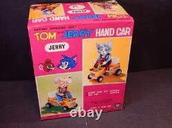 Vintage Tom & Jerry JERRY Hand Car Modern Toys Battery Op Boxed Super Clean 60's