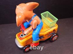 Vintage Tom & Jerry JERRY Hand Car Modern Toys Battery Op Boxed Super Clean 60's