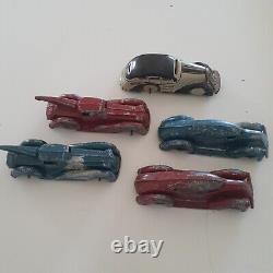 Vintage Tonka Marx toys car tow truck tricky taxi wind-up (5) steel metal LOT