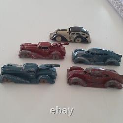 Vintage Tonka Marx toys car tow truck tricky taxi wind-up (5) steel metal LOT