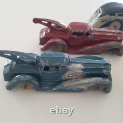 Vintage Tonka Marx toys car tow truck tricky taxi wind-up (5) steel metal LOT