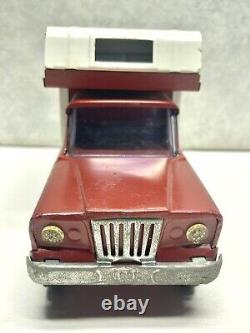 Vintage Tonka Toys Red Jeep Camper 1960s Original View
